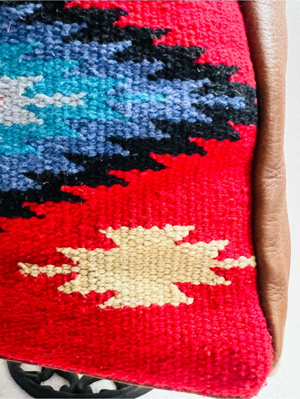 STS Ranchwear Fiesta Serape Tote Purse Bag Saddle Blanket Woven Geometric Aztec - Picture 7 of 16